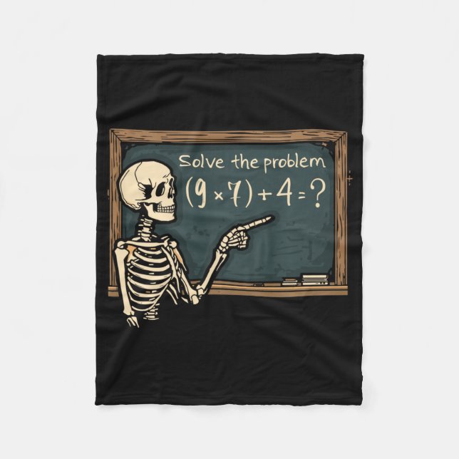 Cobertor De Velo Funny 67 Meme Brainrot Piada Halloween Esqueleto T (Frente)