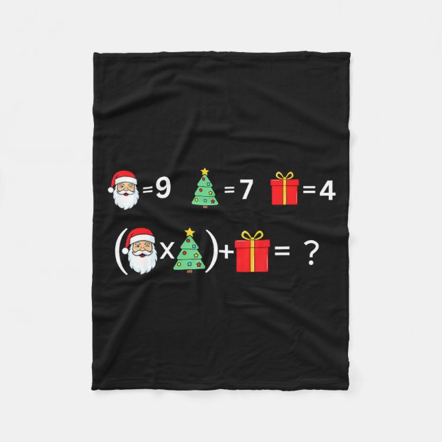 Cobertor De Velo Funny 67 Meme Christmas Math Teacher Santa Six Sev (Frente)