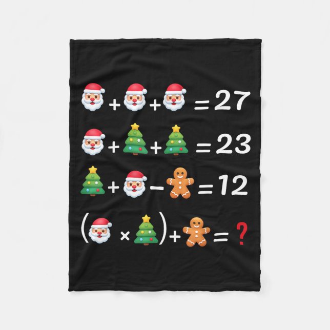 Cobertor De Velo Funny 67 Meme Christmas Math Teacher Santa Six Sev (Frente)