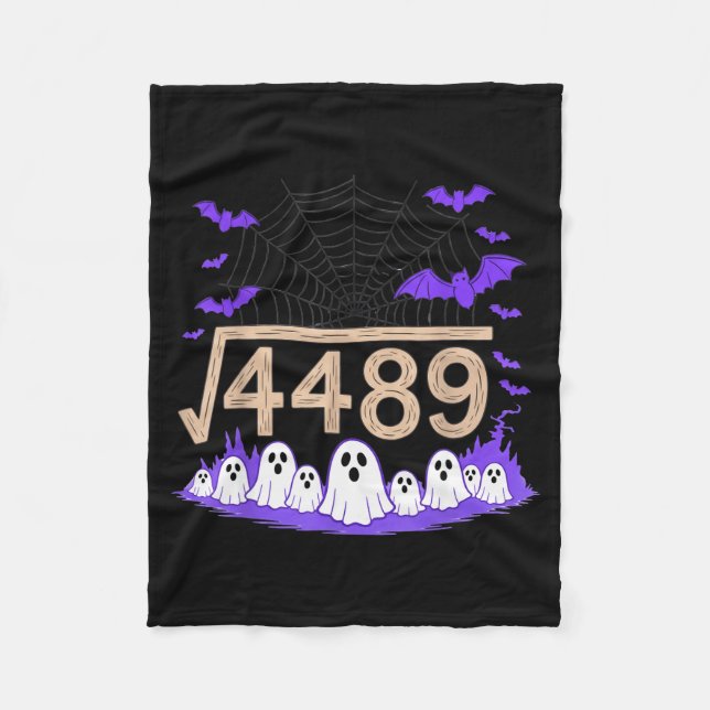 Cobertor De Velo Funny 67 Meme Math Teacher 6 7 Halloween Square Ro (Frente)