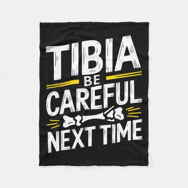 Cobertor De Velo Funny Anatomy Going Tibia Okay Broken Leg Gift For (Frente)
