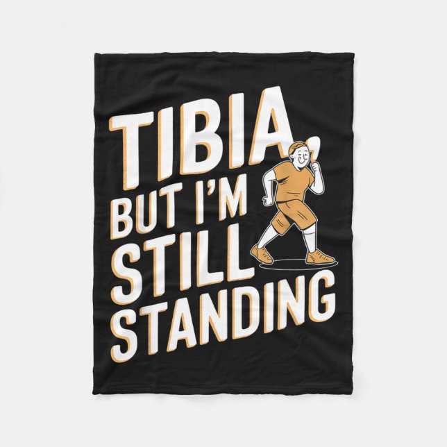 Cobertor De Velo Funny Anatomy Going Tibia Okay Broken Leg Gift For (Frente)