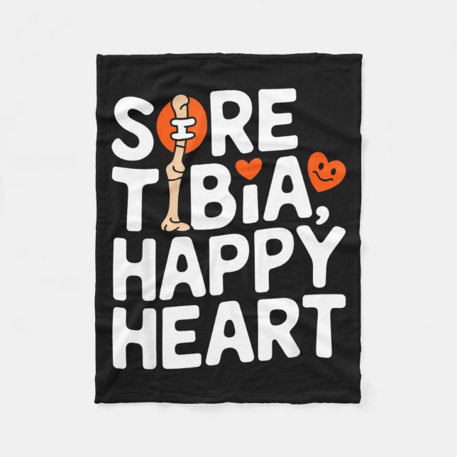 Cobertor De Velo Funny Anatomy Going Tibia Okay Broken Leg Gift For (Frente)