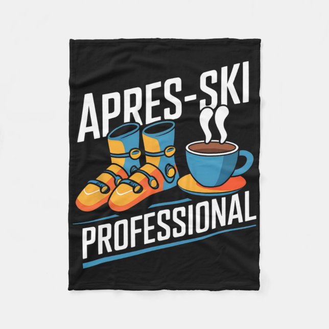 Cobertor De Velo Funny Apres-ski Professional Alpino Skier (Frente)