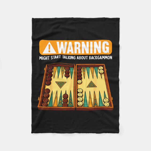 Cobertor De Velo Funny Backgammon  (Frente)