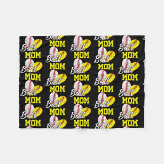 Cobertor De Velo Funny Ball Mom Softball Baseball Gifts For Women