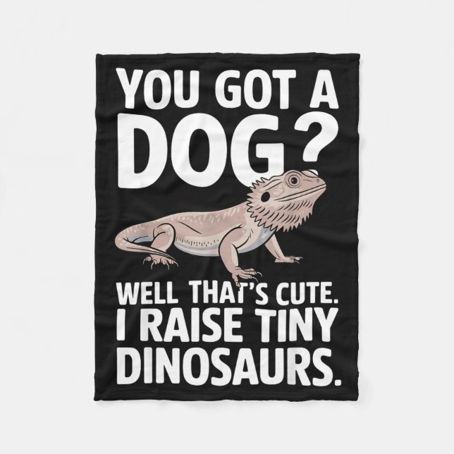 Cobertor De Velo Funny Bearded Dragon Art For Men Women Bearded Dra (Frente)