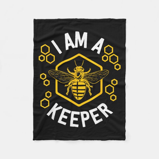 Cobertor De Velo Funny Beekeeper Shirt Men Women I Am A Keeper Beek (Frente)
