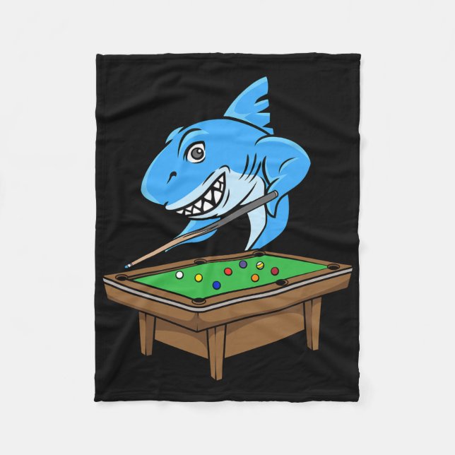 Cobertor De Velo Funny Billiards Piscina Shark Hall Piada Billi (Frente)