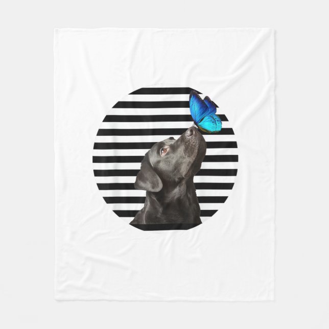 Cobertor De Velo Funny Black Labrador Retriever Lab Proprietário De (Frente)