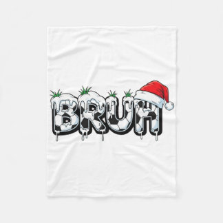 Cobertor De Velo Funny Bruh Soccer Christmas Xmas Pajama _1 
