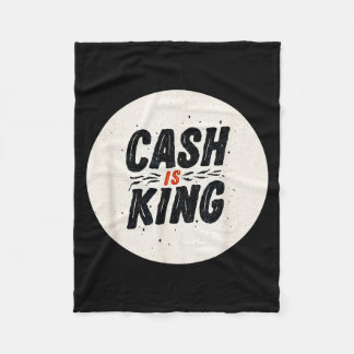 Cobertor De Velo Funny Cash Is King Logo For Man And Woman 