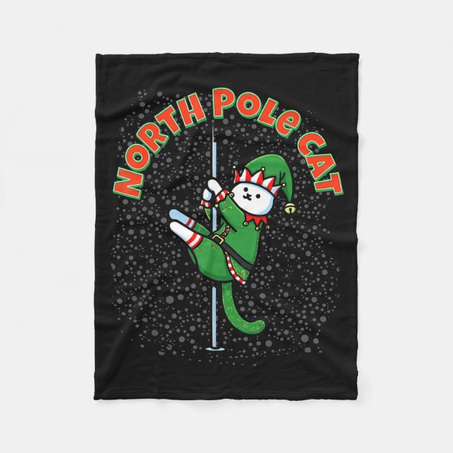 Cobertor De Velo Funny Cat Le Dance Elf Costume Christmas Holiday C (Frente)