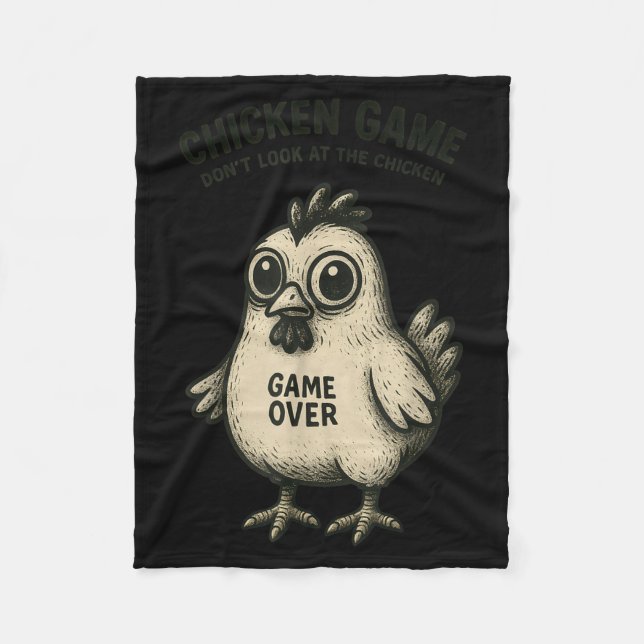 Cobertor De Velo Funny Chicken Game Graphic Tee Men Women Teens Boy (Frente)