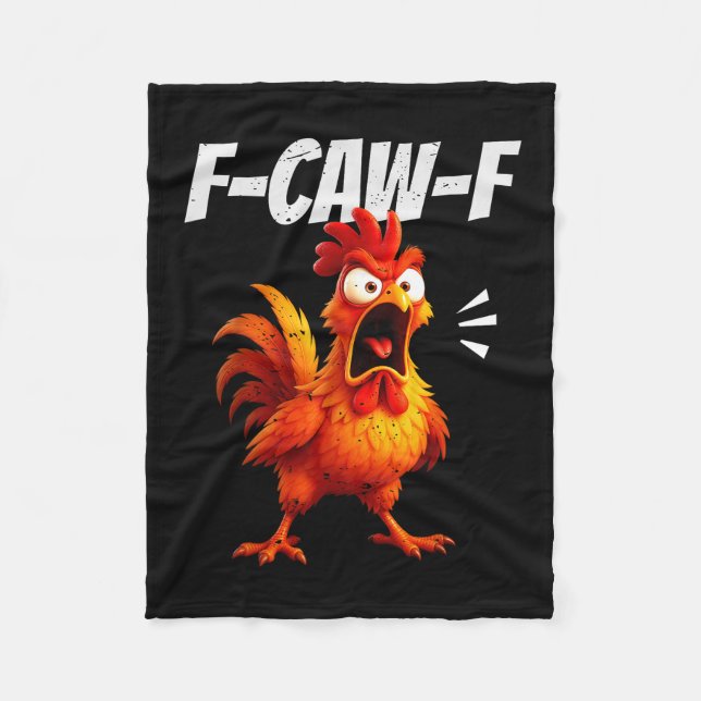 Cobertor De Velo Funny Chicken Quote Rooster Humor Saying Men Women (Frente)