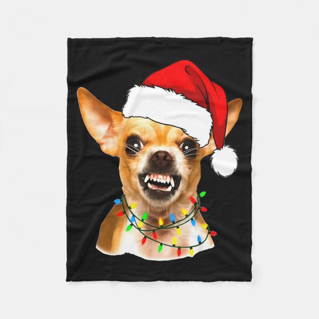 Cobertor De Velo Funny Chihuahua Christmas Shirt For Dog Lovers Wom (Frente)