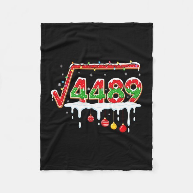 Cobertor De Velo Funny Christmas 67 Meme Square Root 4489 Slang Mat (Frente)