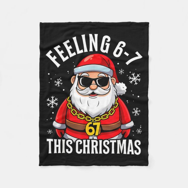 Cobertor De Velo Funny Christmas 6-7 67 Six Seven Christmas Kids Te (Frente)