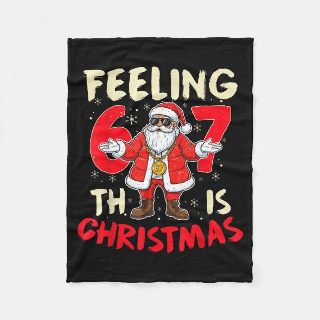 Cobertor De Velo Funny Christmas Feeling 6 7 This Christmas Meme Sa (Frente)