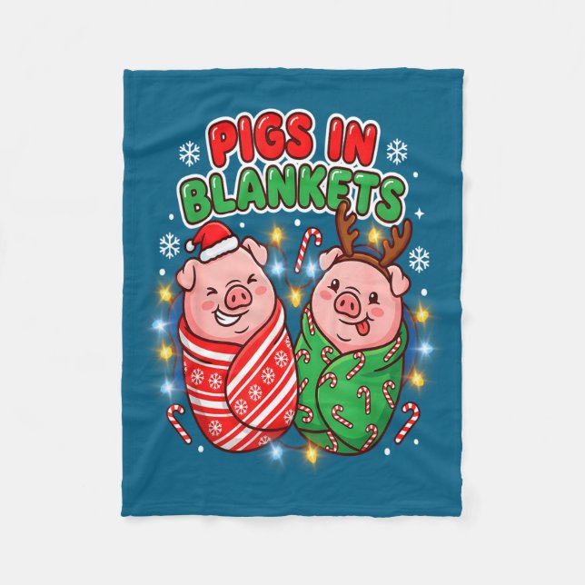 Cobertor De Velo Funny Christmas Gs In Blankets Festive Food Pun  (Frente)