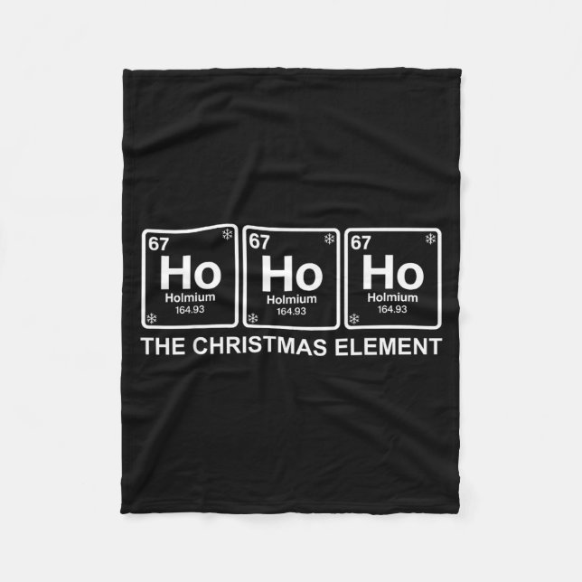 Cobertor De Velo Funny Christmas Ho Ho Ho 67 Chemistry Science Peri (Frente)