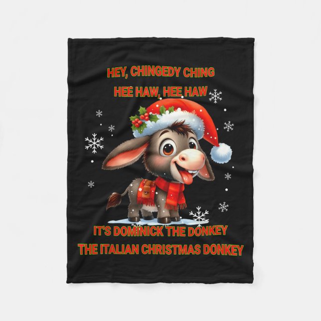 Cobertor De Velo Funny Christmas Italian Christmas Dominick The  (Frente)
