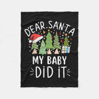 Cobertor De Velo Funny Christmas Quote Sayings Dear Santa My Baby D