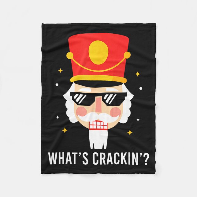 Cobertor De Velo Funny Christmas Whats Crackin Nutcracker Men Kids  (Frente)