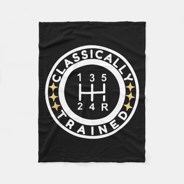 Cobertor De Velo Funny Clically Trained Manual Car Driving Humor  (Frente)