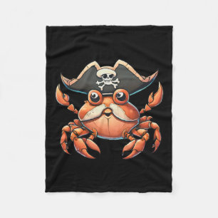 Cobertor De Velo Funny criatura marinha Oceano Pirata Caranguejo Ca