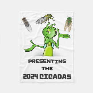 Cobertor De Velo Funny Cricket Presenting Cicadas Bugs Insects Inva