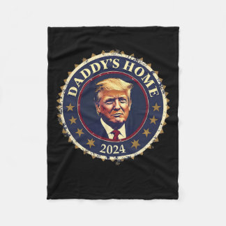 Cobertor De Velo Funny Daddy's Home 2024 Trump We Won Took America 