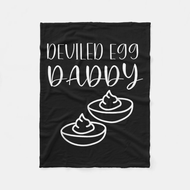 Cobertor De Velo Funny Deviled Egg Daddy  (Frente)