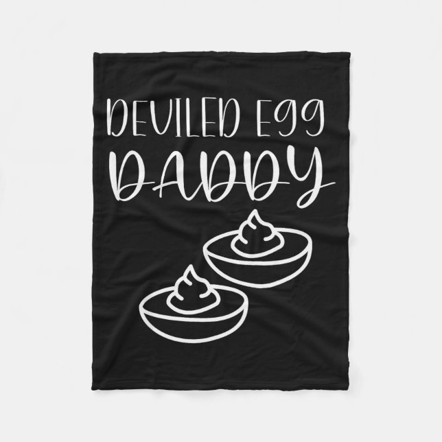 Cobertor De Velo Funny Deviled Egg Daddy  (Frente)