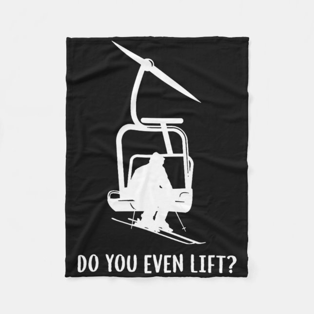 Cobertor De Velo Funny Do You Even Lift Ski  (Frente)