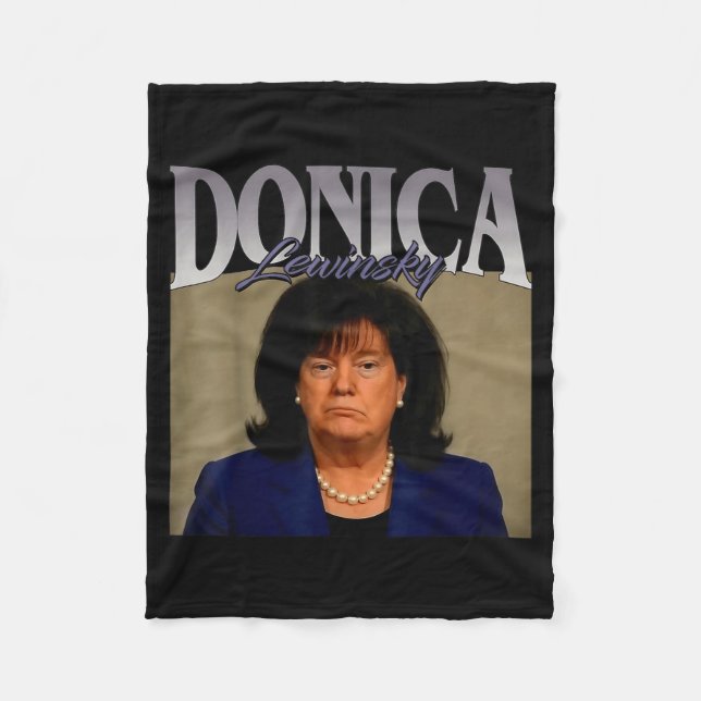 Cobertor De Velo Funny Donica Lewinsky Meme Shirt Big Beautiful Bil (Frente)