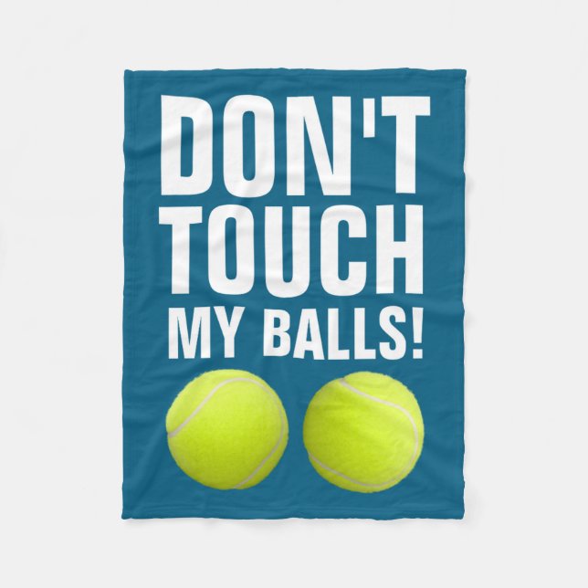 Cobertor De Velo Funny Dont Touch My Pandemic Tennis  (Frente)
