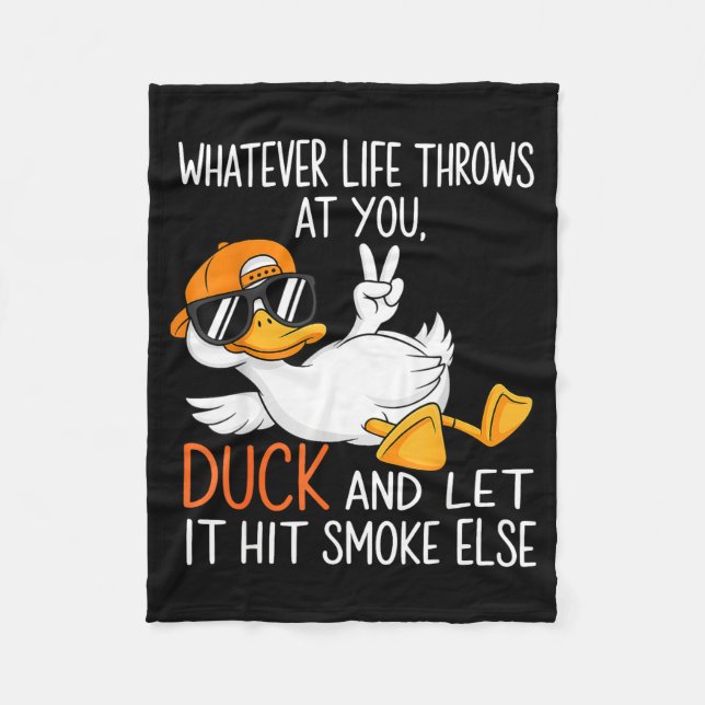Cobertor De Velo Funny Duck Graphic Tees Men Women Funny Quote  (Frente)