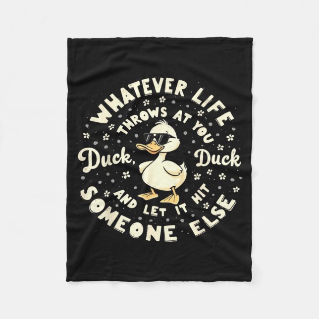 Cobertor De Velo Funny Duck Graphic Tees Men Women Teens Funny Quot (Frente)