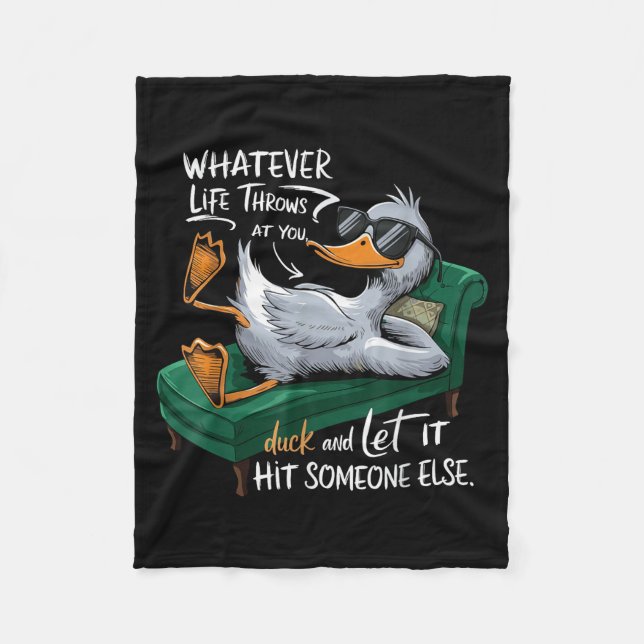 Cobertor De Velo Funny Duck Graphic Tees Men Women Teens Funny Quot (Frente)