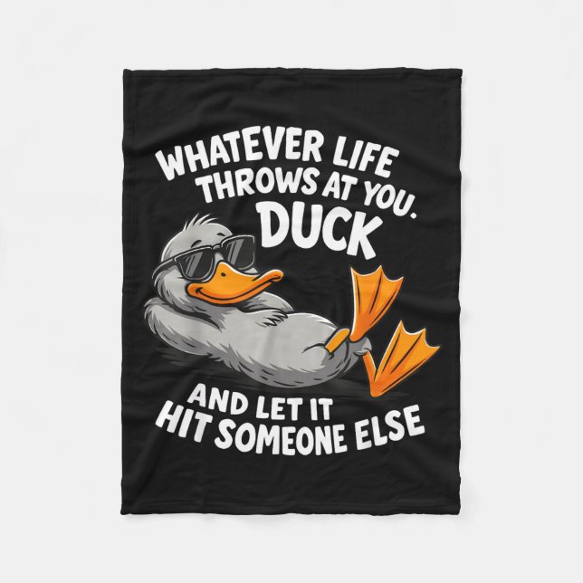 Cobertor De Velo Funny Duck Graphic Tees Men Women Teens Funny Quot (Frente)
