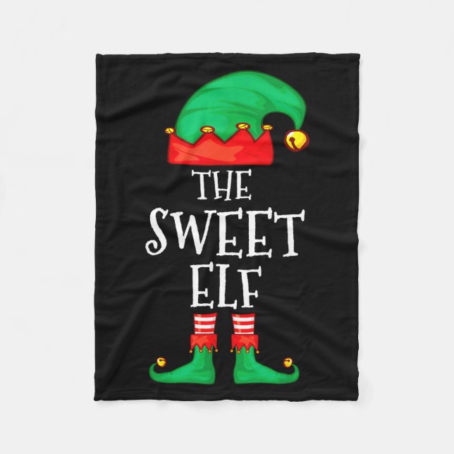 Cobertor De Velo Funny Elf Family Christmas The Sweet Elf Sweater M (Frente)