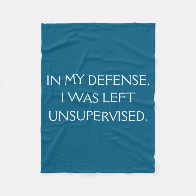 Cobertor De Velo Funny Excuse Quote On The Back  (Frente)