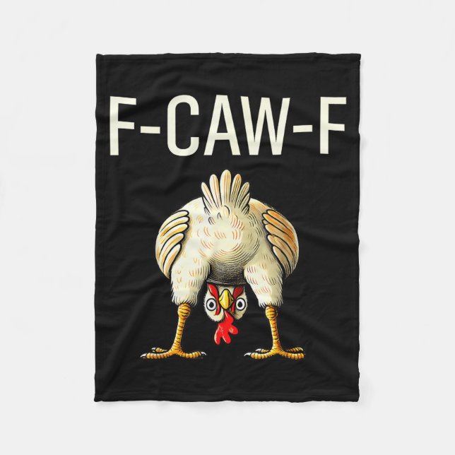 Cobertor De Velo Funny F Caw F Chicken Fcwf Butt F-caw-f  (Frente)