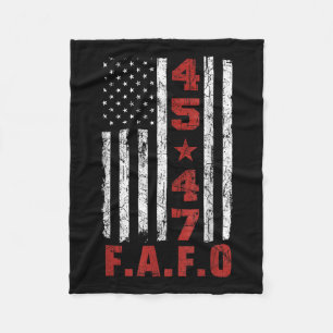 Cobertor De Velo Funny Fafo Trump Shirt Presidente 47 Trump Fafo