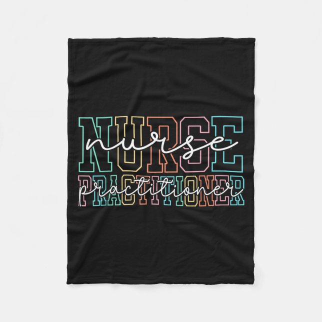 Cobertor De Velo Funny Family Nurse Practitioner Np Nursing Day Nur (Frente)