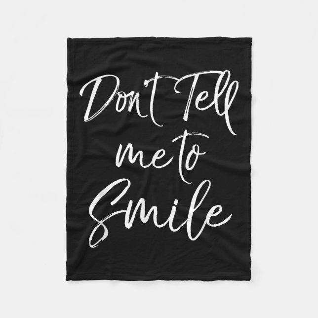 Cobertor De Velo Funny Feminist Quote For Women Cute Don't Tell Me  (Frente)