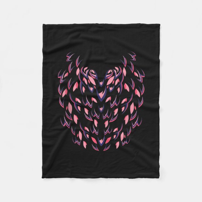 Cobertor De Velo Funny Flamingo Halloween Simples Pássaro Rosa Corp (Frente)