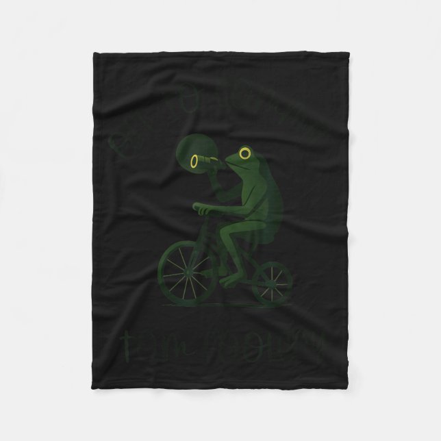 Cobertor De Velo Funny Frog Wizard Off To Commit Tom Foolery Eclips (Frente)