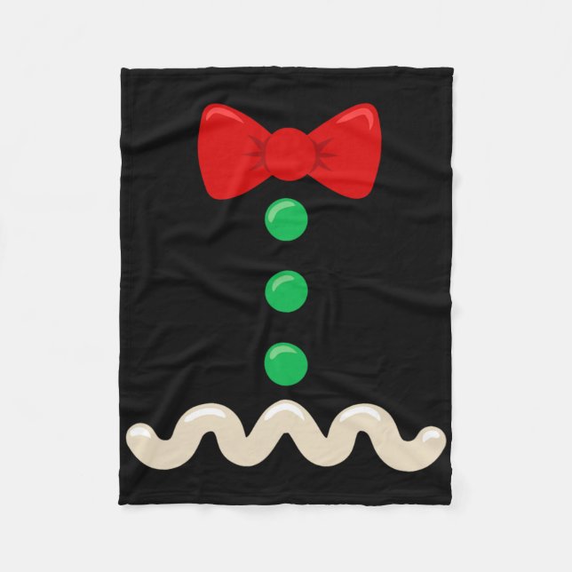 Cobertor De Velo Funny Gingerbread Man Costume Christmas Xmas Men W (Frente)